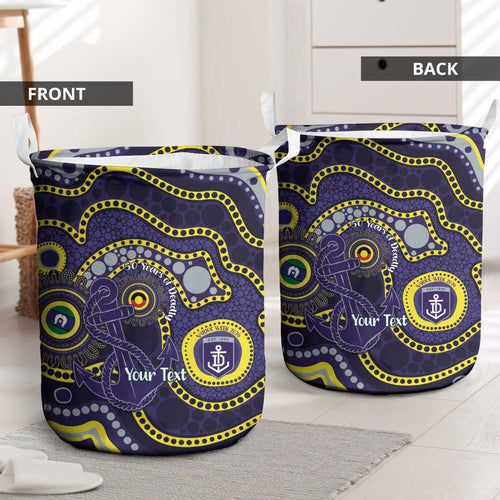 Dockers NAIDOC Week 2026 Personalised Laundry Basket 50 Years of Deadly Aboriginal Art