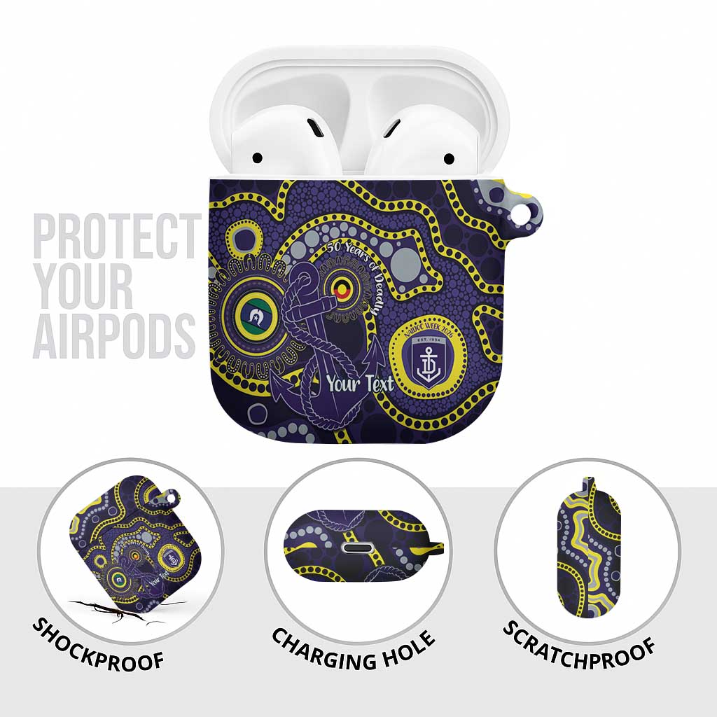Dockers NAIDOC Week 2026 Personalised AirPods Case 50 Years of Deadly Aboriginal Art