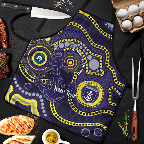 Dockers NAIDOC Week 2026 Personalised Apron 50 Years of Deadly Aboriginal Art
