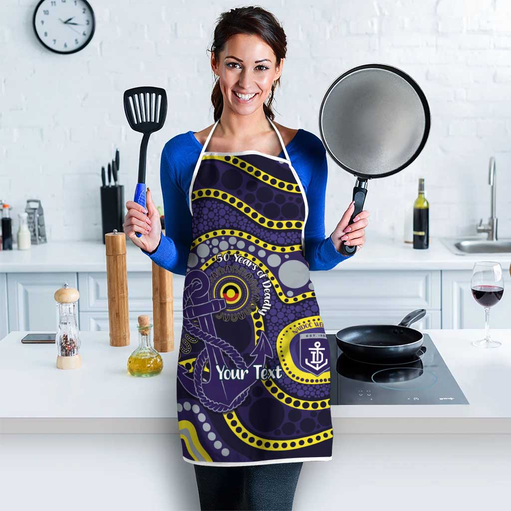 Dockers NAIDOC Week 2026 Personalised Apron 50 Years of Deadly Aboriginal Art