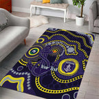 Dockers NAIDOC Week 2026 Personalised Area Rug 50 Years of Deadly Aboriginal Art