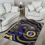 Dockers NAIDOC Week 2026 Personalised Area Rug 50 Years of Deadly Aboriginal Art