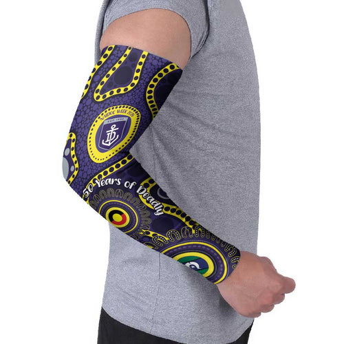 Dockers NAIDOC Week 2026 Personalised Arm Sleeves 50 Years of Deadly Aboriginal Art