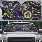 Dockers NAIDOC Week 2026 Personalised Auto Sun Shade 50 Years of Deadly Aboriginal Art
