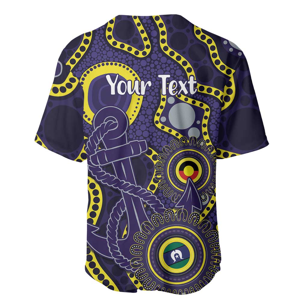 Dockers NAIDOC Week 2026 Personalised Baseball Jersey 50 Years of Deadly Aboriginal Art