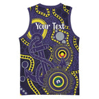 Dockers NAIDOC Week 2026 Personalised Basketball Jersey 50 Years of Deadly Aboriginal Art