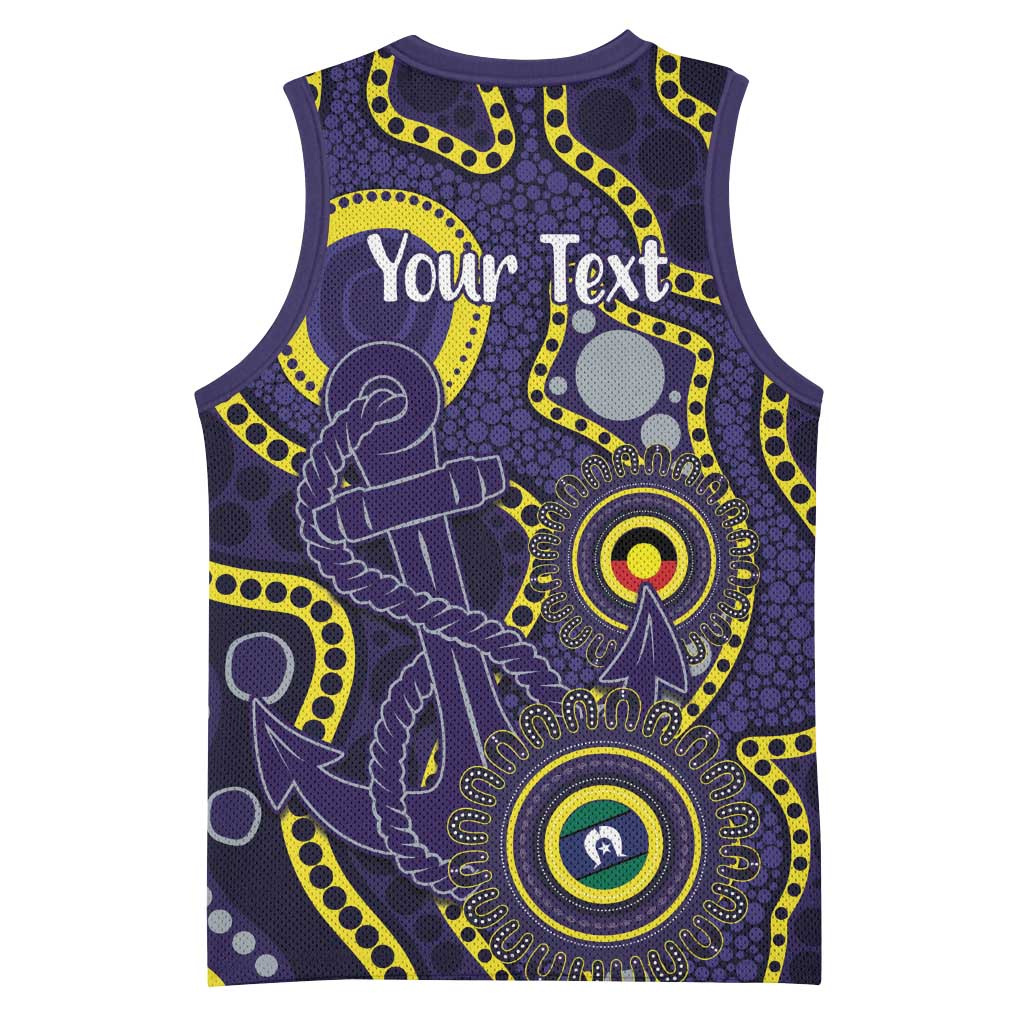 Dockers NAIDOC Week 2026 Personalised Basketball Jersey 50 Years of Deadly Aboriginal Art