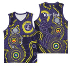 Dockers NAIDOC Week 2026 Personalised Basketball Jersey 50 Years of Deadly Aboriginal Art