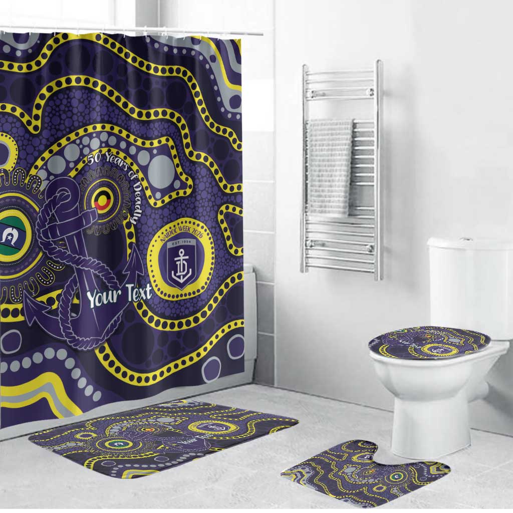 Dockers NAIDOC Week 2026 Personalised Bathroom Set 50 Years of Deadly Aboriginal Art