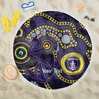 Dockers NAIDOC Week 2026 Personalised Beach Blanket 50 Years of Deadly Aboriginal Art