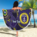 Dockers NAIDOC Week 2026 Personalised Beach Blanket 50 Years of Deadly Aboriginal Art