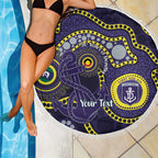 Dockers NAIDOC Week 2026 Personalised Beach Blanket 50 Years of Deadly Aboriginal Art