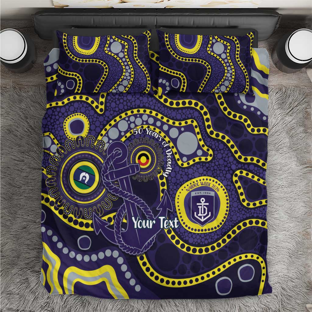 Dockers NAIDOC Week 2026 Personalised Bedding Set 50 Years of Deadly Aboriginal Art