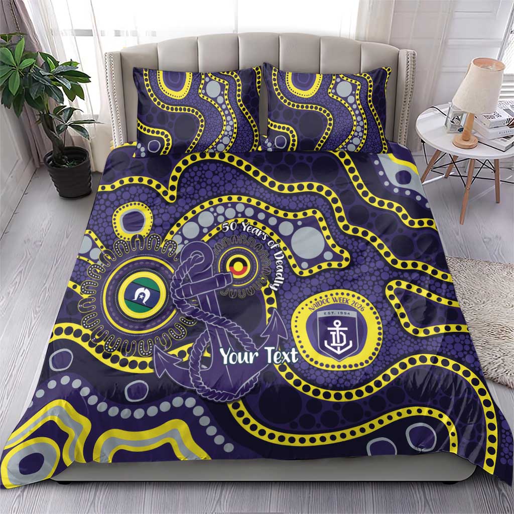 Dockers NAIDOC Week 2026 Personalised Bedding Set 50 Years of Deadly Aboriginal Art