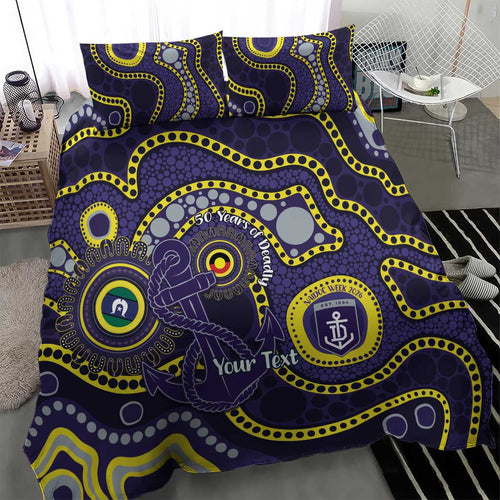 Dockers NAIDOC Week 2026 Personalised Bedding Set 50 Years of Deadly Aboriginal Art