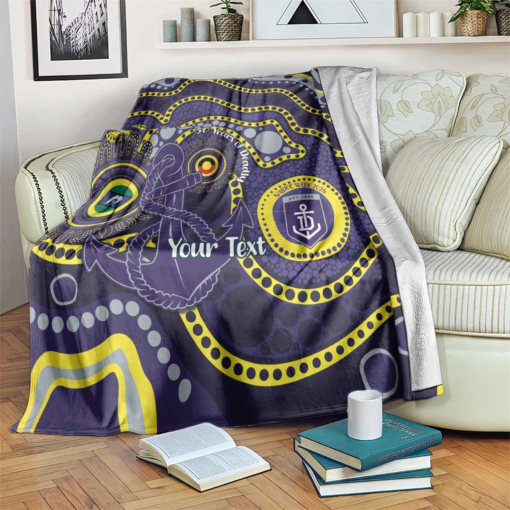 Dockers NAIDOC Week 2026 Personalised Blanket 50 Years of Deadly Aboriginal Art