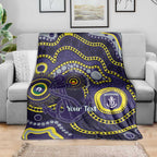 Dockers NAIDOC Week 2026 Personalised Blanket 50 Years of Deadly Aboriginal Art