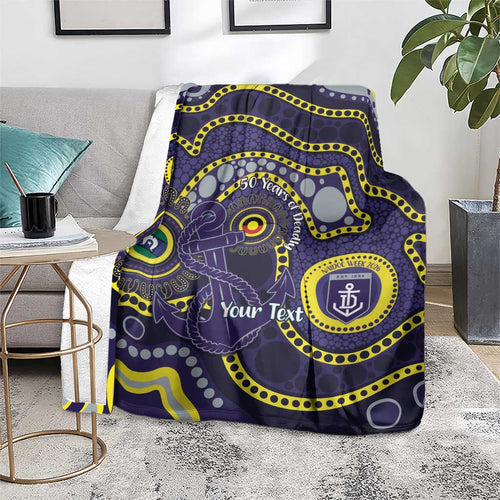 Dockers NAIDOC Week 2026 Personalised Blanket 50 Years of Deadly Aboriginal Art