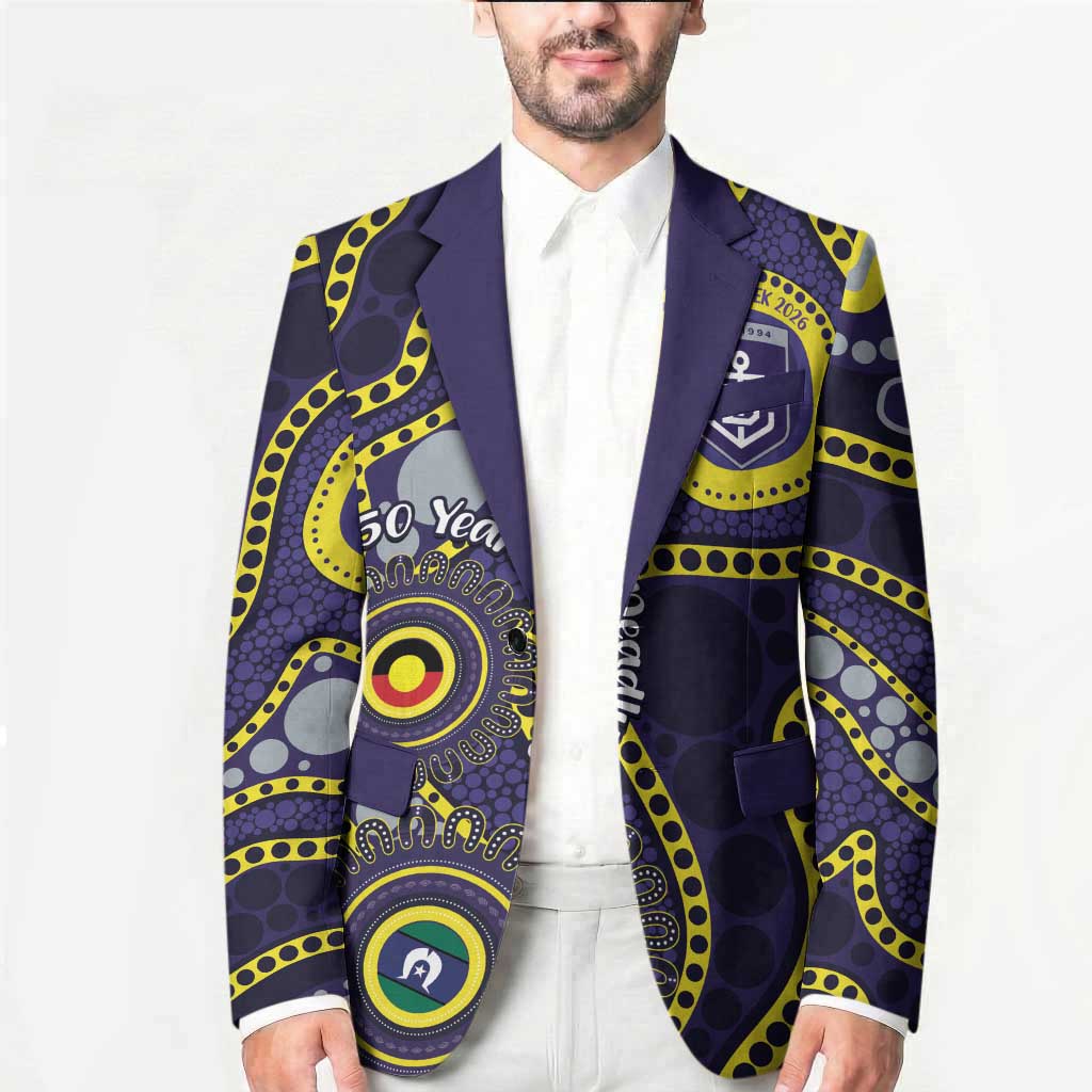Dockers NAIDOC Week 2026 Personalised Blazer 50 Years of Deadly Aboriginal Art