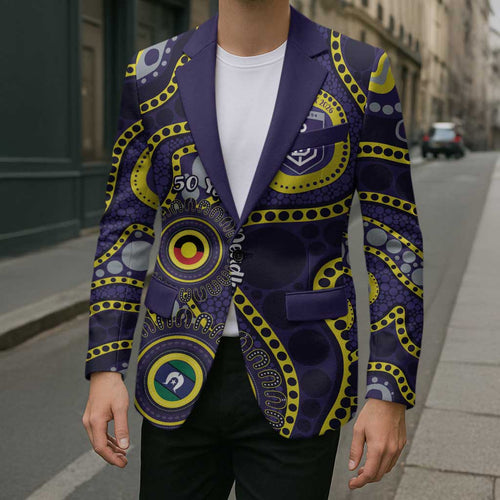 Dockers NAIDOC Week 2026 Personalised Blazer 50 Years of Deadly Aboriginal Art