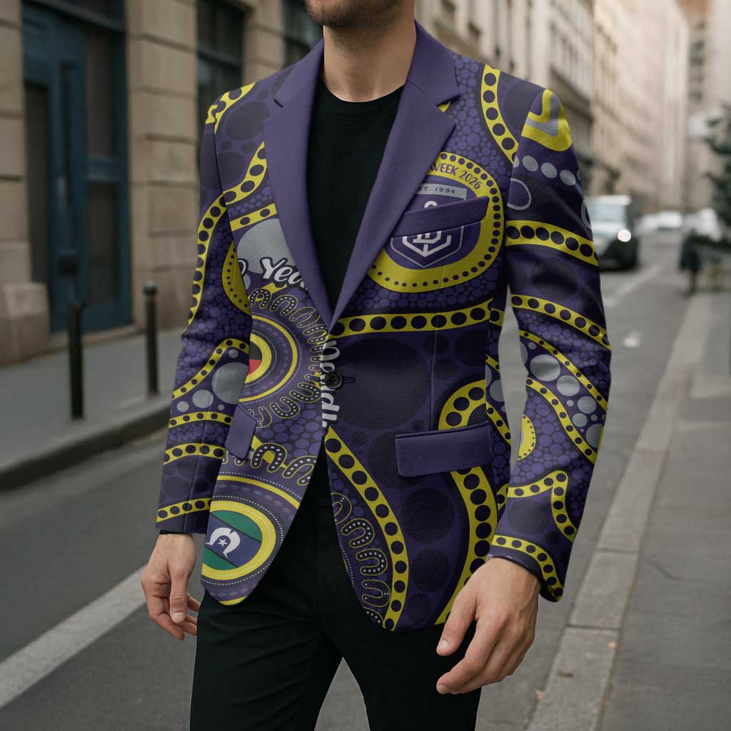 Dockers NAIDOC Week 2026 Personalised Blazer 50 Years of Deadly Aboriginal Art