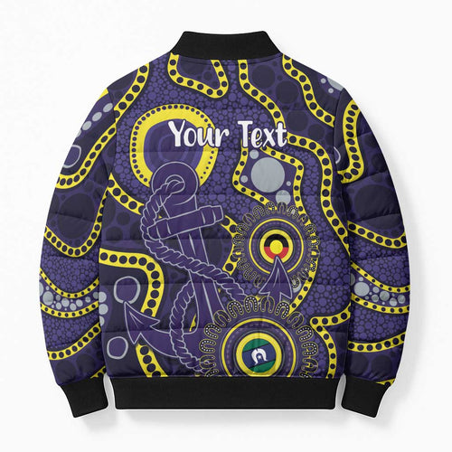Dockers NAIDOC Week 2026 Personalised Bomber Puffer Jacket 50 Years of Deadly Aboriginal Art