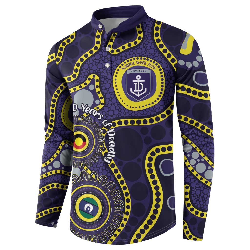 Dockers NAIDOC Week 2026 Personalised Button Sweatshirt 50 Years of Deadly Aboriginal Art