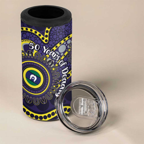 Dockers NAIDOC Week 2026 Personalised 4 in 1 Can Cooler Tumbler 50 Years of Deadly Aboriginal Art