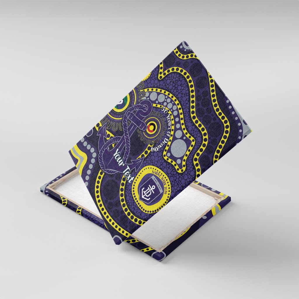 Dockers NAIDOC Week 2026 Personalised Canvas Wall Art 50 Years of Deadly Aboriginal Art