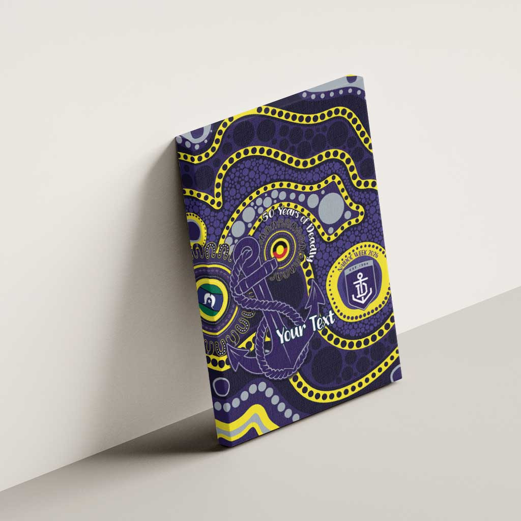 Dockers NAIDOC Week 2026 Personalised Canvas Wall Art 50 Years of Deadly Aboriginal Art