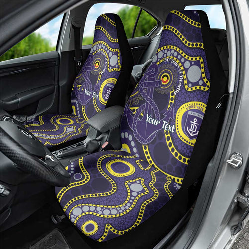 Dockers NAIDOC Week 2026 Personalised Car Seat Cover 50 Years of Deadly Aboriginal Art
