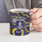 Dockers NAIDOC Week 2026 Personalised Ceramic Mug 50 Years of Deadly Aboriginal Art