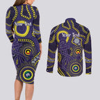 Dockers NAIDOC Week 2026 Personalised Couples Matching Long Sleeve Bodycon Dress and Long Sleeve Button Shirt 50 Years of Deadly Aboriginal Art