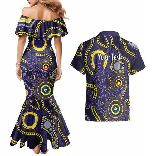 Dockers NAIDOC Week 2026 Personalised Couples Matching Mermaid Dress and Hawaiian Shirt 50 Years of Deadly Aboriginal Art