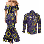 Dockers NAIDOC Week 2026 Personalised Couples Matching Mermaid Dress and Long Sleeve Button Shirt 50 Years of Deadly Aboriginal Art