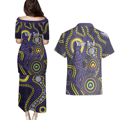 Dockers NAIDOC Week 2026 Personalised Couples Matching Puletasi and Hawaiian Shirt 50 Years of Deadly Aboriginal Art