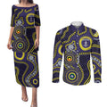 Dockers NAIDOC Week 2026 Personalised Couples Matching Puletasi and Long Sleeve Button Shirt 50 Years of Deadly Aboriginal Art
