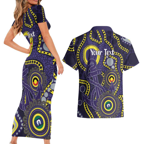 Dockers NAIDOC Week 2026 Personalised Couples Matching Short Sleeve Bodycon Dress and Hawaiian Shirt 50 Years of Deadly Aboriginal Art