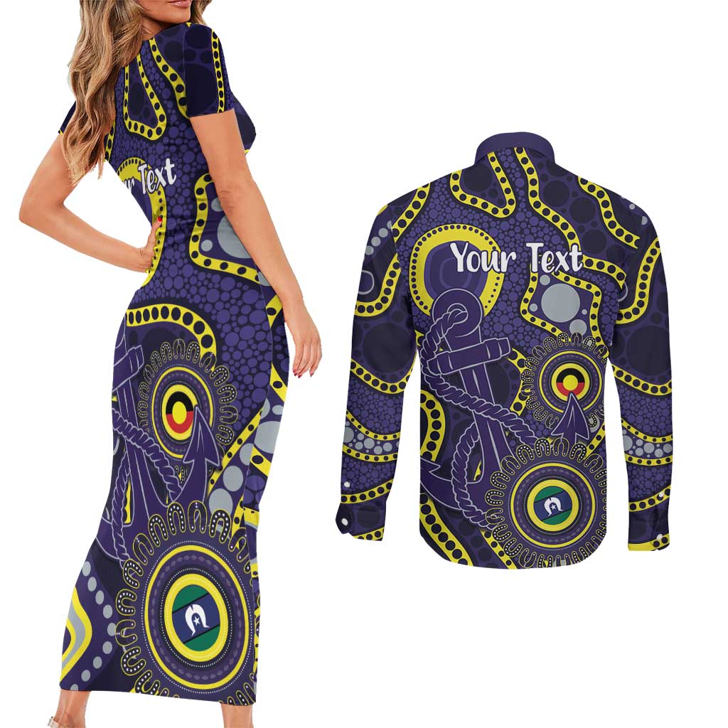 Dockers NAIDOC Week 2026 Personalised Couples Matching Short Sleeve Bodycon Dress and Long Sleeve Button Shirt 50 Years of Deadly Aboriginal Art