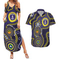 Dockers NAIDOC Week 2026 Personalised Couples Matching Summer Maxi Dress and Hawaiian Shirt 50 Years of Deadly Aboriginal Art