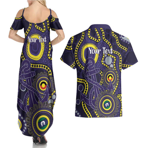 Dockers NAIDOC Week 2026 Personalised Couples Matching Summer Maxi Dress and Hawaiian Shirt 50 Years of Deadly Aboriginal Art