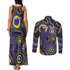 Dockers NAIDOC Week 2026 Personalised Couples Matching Tank Maxi Dress and Long Sleeve Button Shirt 50 Years of Deadly Aboriginal Art