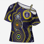 Dockers NAIDOC Week 2026 Personalised Cross Shoulder Shirt 50 Years of Deadly Aboriginal Art