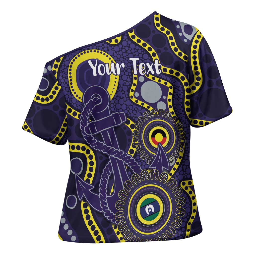 Dockers NAIDOC Week 2026 Personalised Cross Shoulder Shirt 50 Years of Deadly Aboriginal Art