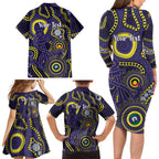 Dockers NAIDOC Week 2026 Personalised Family Matching Long Sleeve Bodycon Dress and Hawaiian Shirt 50 Years of Deadly Aboriginal Art