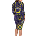 Dockers NAIDOC Week 2026 Personalised Family Matching Long Sleeve Bodycon Dress and Hawaiian Shirt 50 Years of Deadly Aboriginal Art