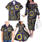 Dockers NAIDOC Week 2026 Personalised Family Matching Off The Shoulder Long Sleeve Dress and Hawaiian Shirt 50 Years of Deadly Aboriginal Art