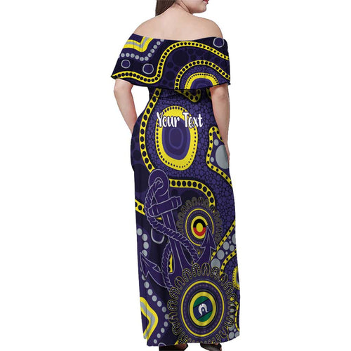 Dockers NAIDOC Week 2026 Personalised Family Matching Off Shoulder Maxi Dress and Hawaiian Shirt 50 Years of Deadly Aboriginal Art