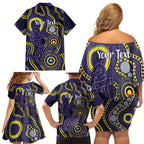 Dockers NAIDOC Week 2026 Personalised Family Matching Off Shoulder Short Dress and Hawaiian Shirt 50 Years of Deadly Aboriginal Art