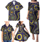 Dockers NAIDOC Week 2026 Personalised Family Matching Puletasi and Hawaiian Shirt 50 Years of Deadly Aboriginal Art